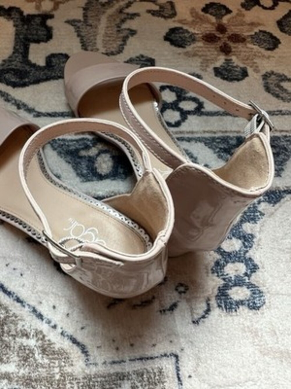 Sugar Noelle Light Pink Ankle Strap Block Heel Sandals Women’s 9M - Picture 3 of 7